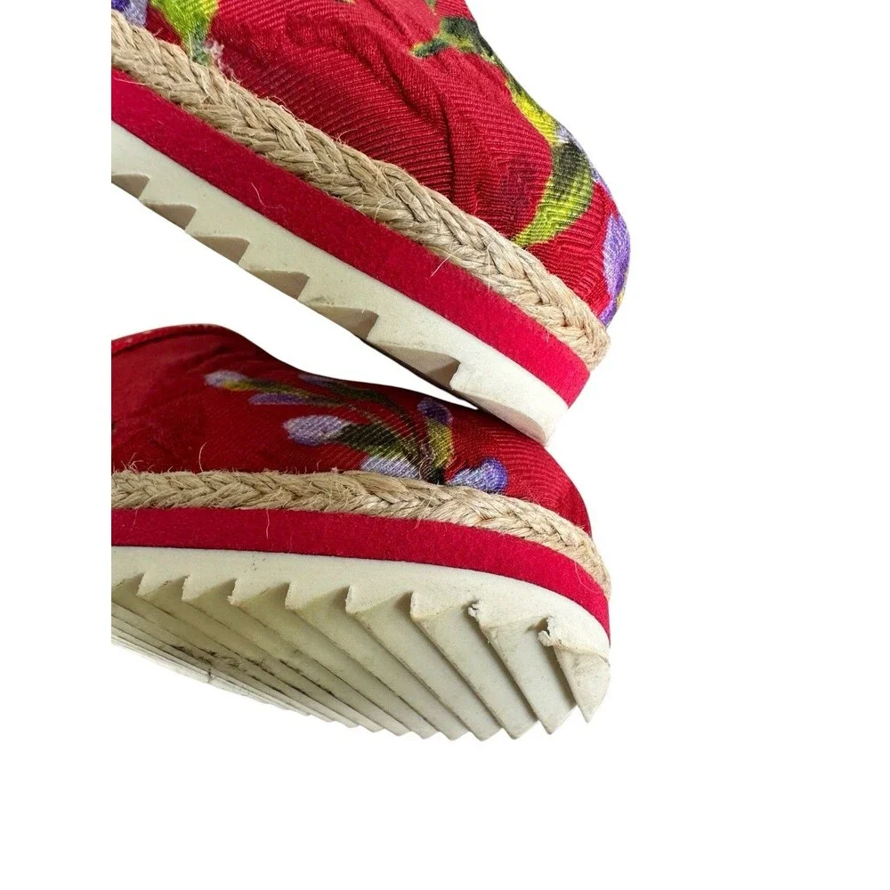 Dolce And Gabbana Girls Slip On Shoes s. 29 Italy Floral Espadrille Slip Ons